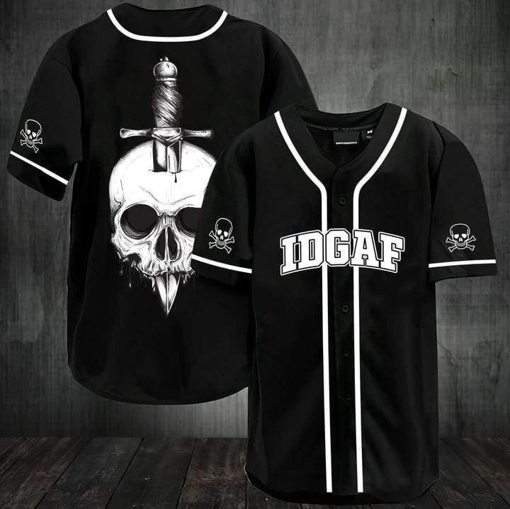 Skukk Idgaf Gift For Lover Baseball Jersey