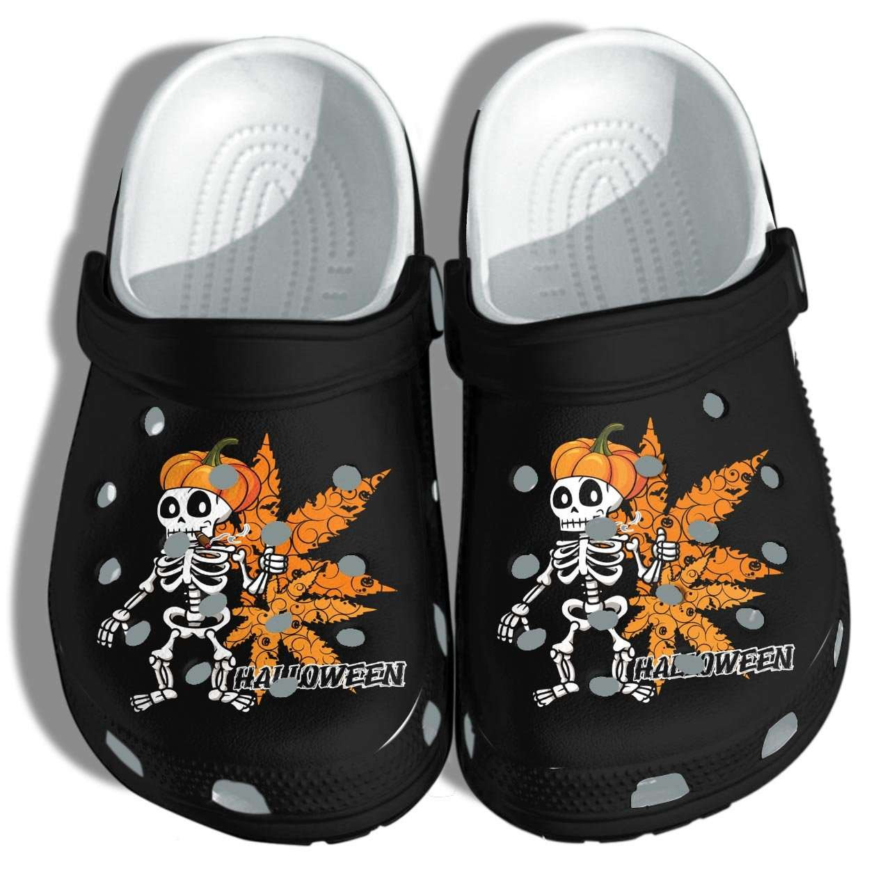 Skull High Tattoo Weed Crocs Crocband Clogs Shoes