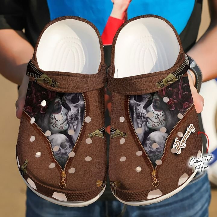 Skull Personalized Till We Are Dust Crocs Clog Shoes Skull Crocs