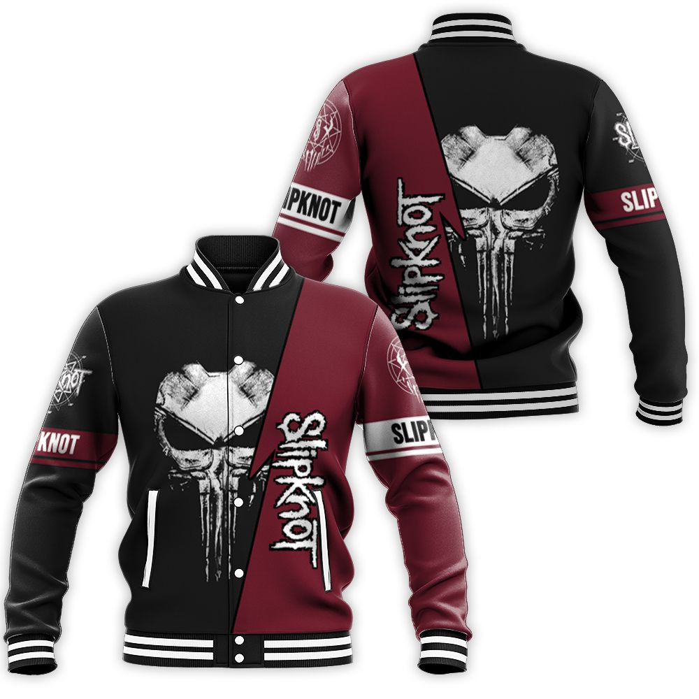 Slipknot Heavy Metal Band Skull For Fan 3d Baseball Jacket for Men Women