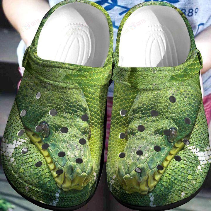 Snake Crocs Classic Clogs Shoes