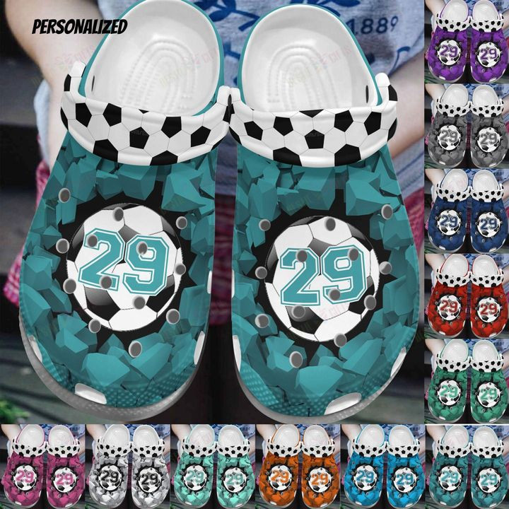 Soccer Personalized White Sole Soccer Is My Passion Crocs Classic Clogs Shoes