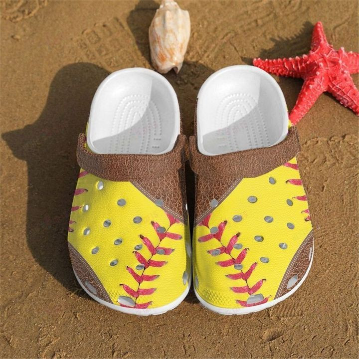 Softball Lovers Crocs Classic Clogs Shoes