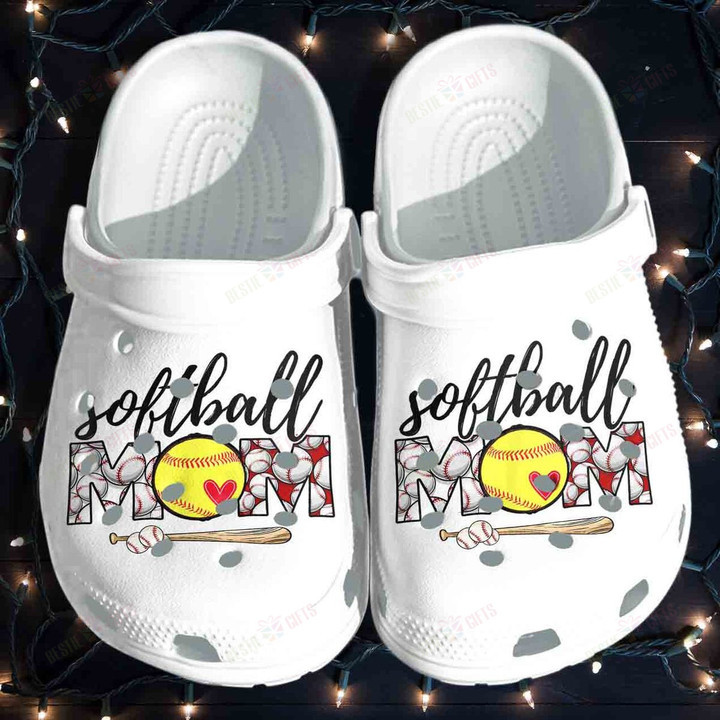 Softball Mom Crocs Classic Clogs Shoes