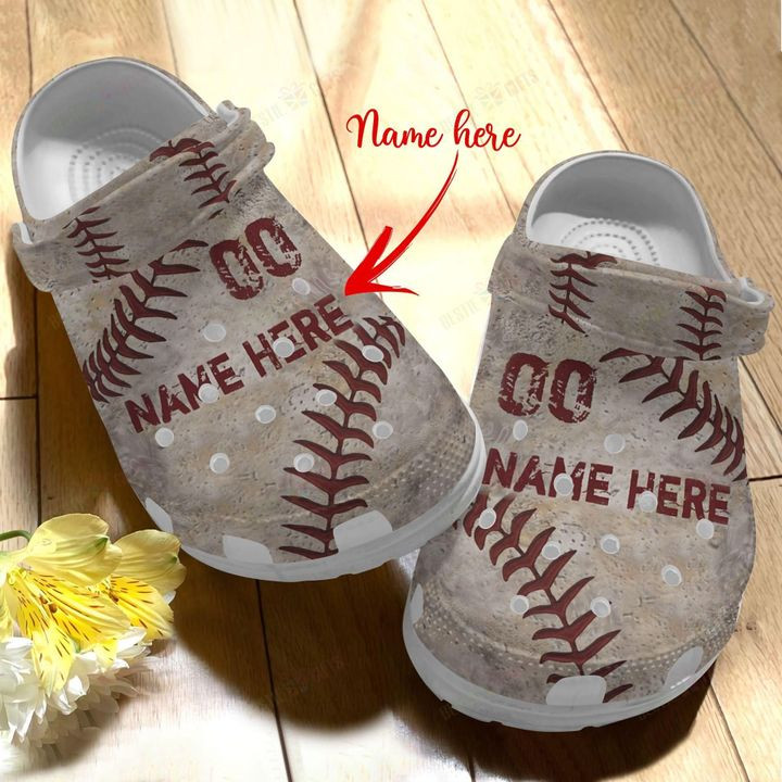 Softball Personalized On The Ground Crocs Classic Clogs Shoes