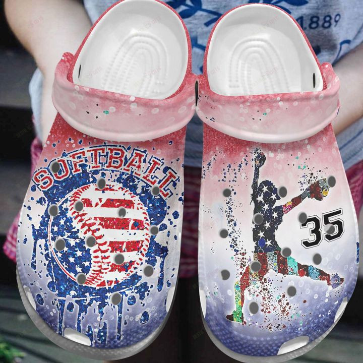 Softball Personalized Softball Crocs Classic Clogs Shoes