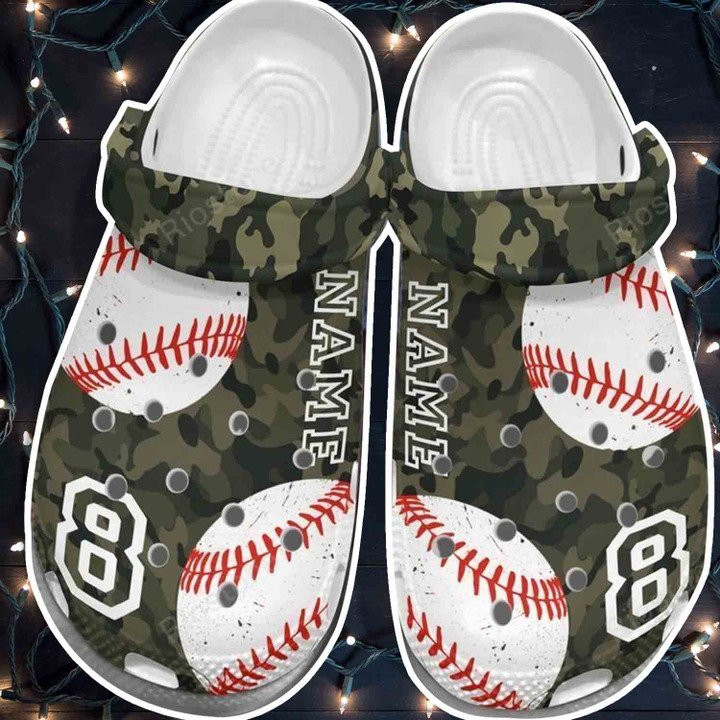 Soldier Baseball Player Shoes Crocs Clogs Gift For Men Boys Baseball