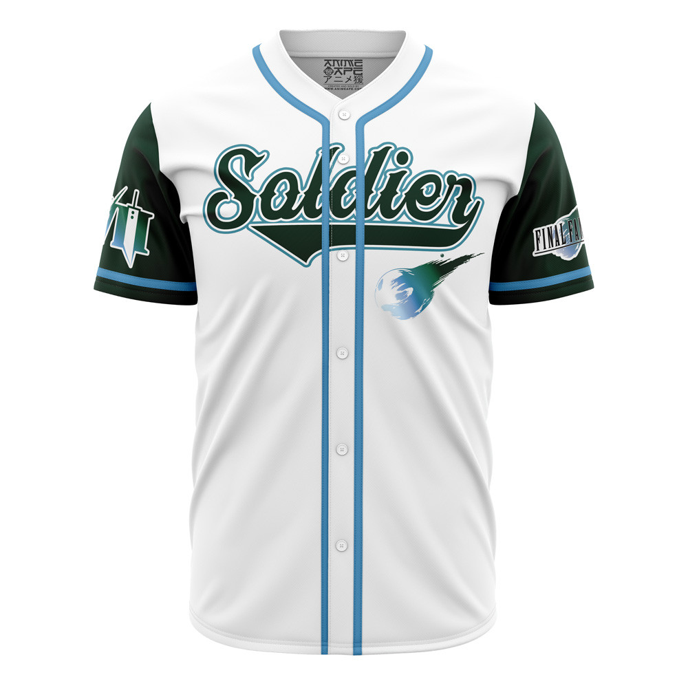 Soldier Final Fantasy 7 Baseball Jersey, Unisex Jersey Shirt for Men Women