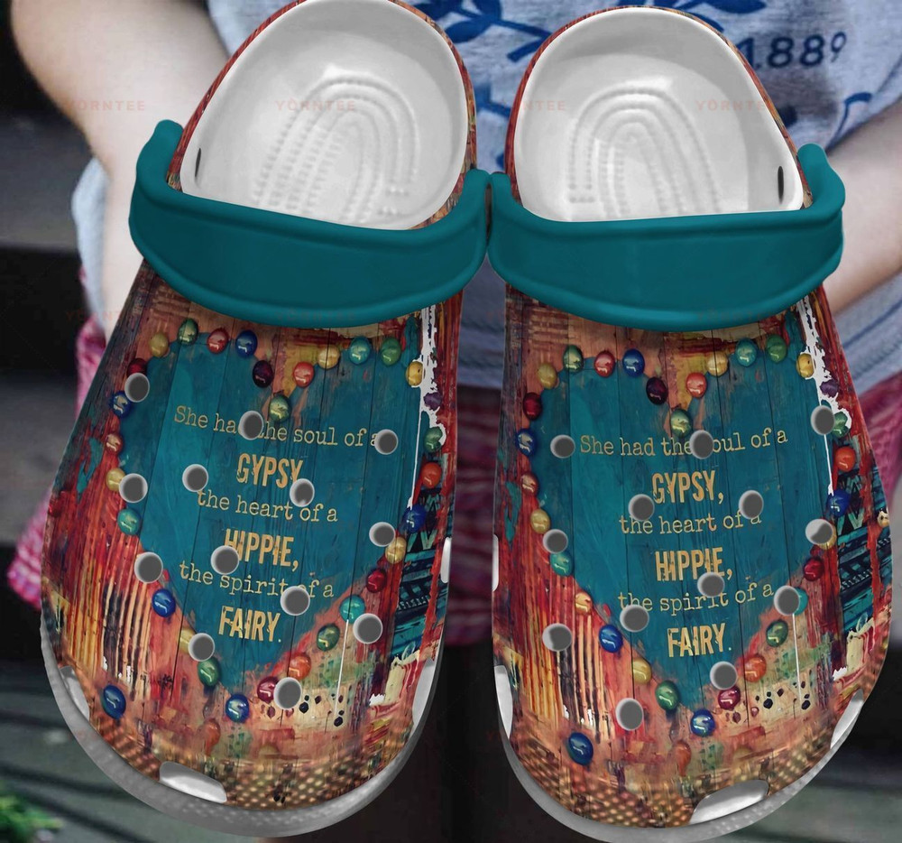 Spirit Of A Fairy Hippie Gift For Lover Rubber Crocs Clog Shoes Comfy Footwear