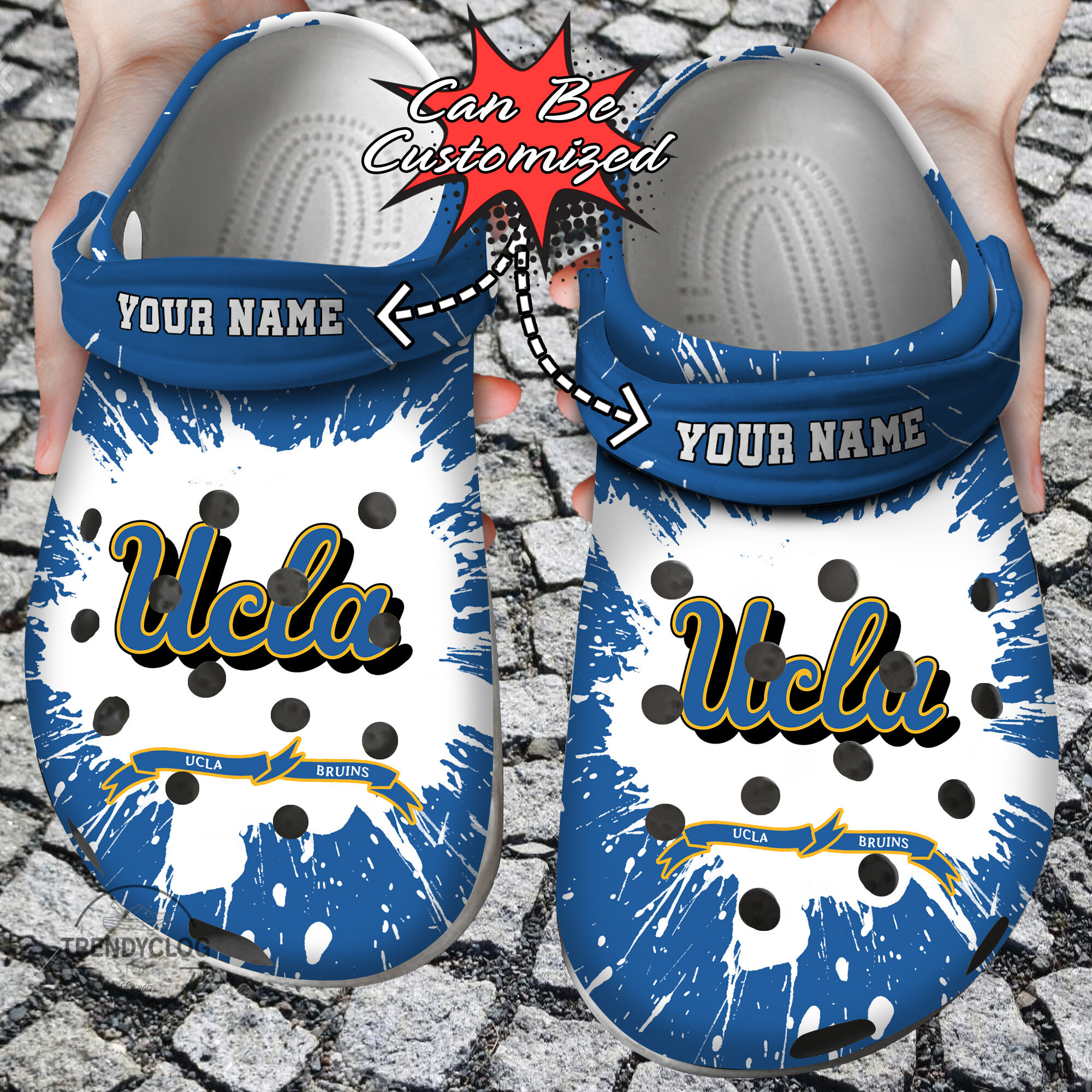 Sport Crocs Personalized UCLA Bruins University Team Clog Shoes