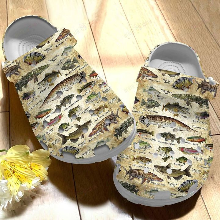Sports Fish Of North America Crocs Classic Clogs Shoes