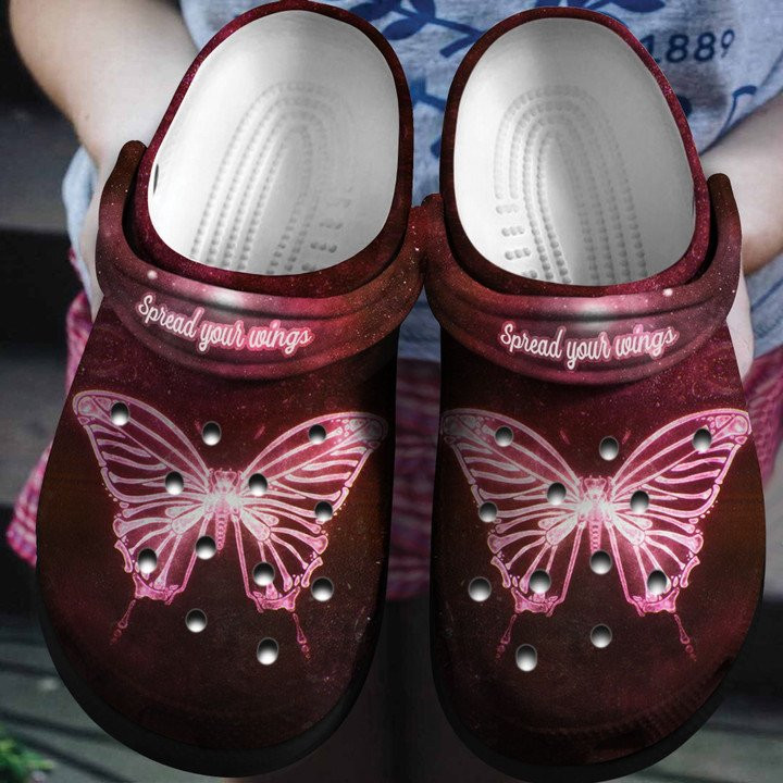 Spread Your Wings Shoes Magical Butterfly Crocs Clogs