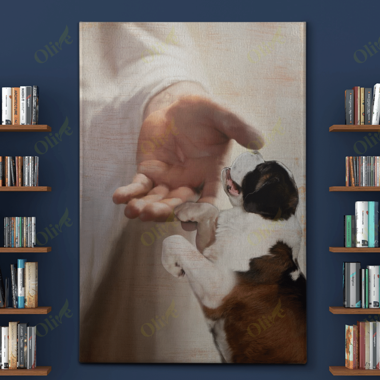 St Bernard - Take My Hand Poster And Canvas Art Wall Decor