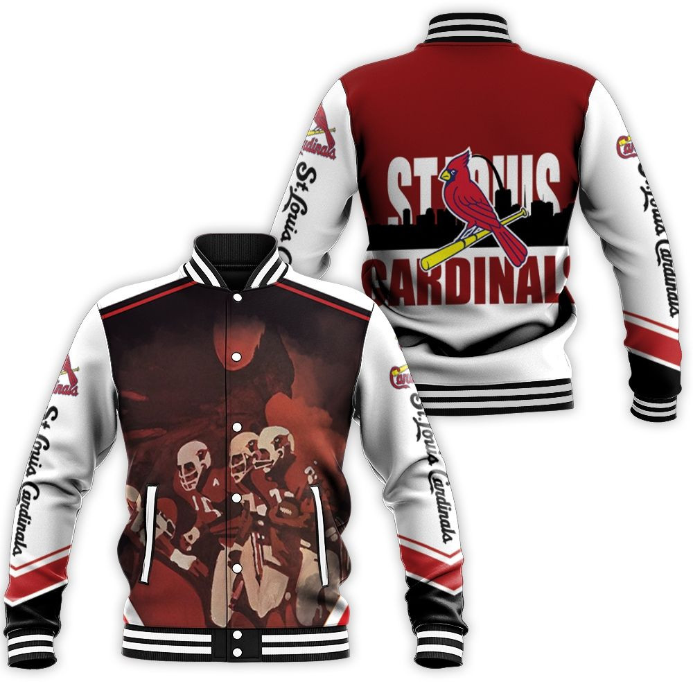 St Louis Cardinals Legend Manual Oil Paint Style Baseball Jacket for Men Women