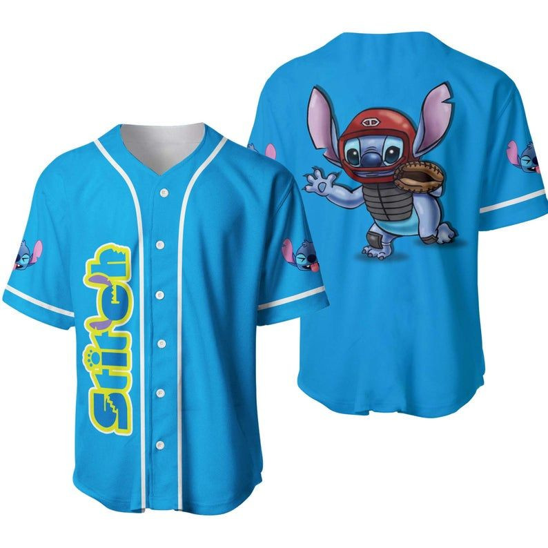 Stitch And Lilo Disney Baseball Jersey Disney Character 333 Gift For Lover Jersey, Unisex Jersey Shirt for Men Women