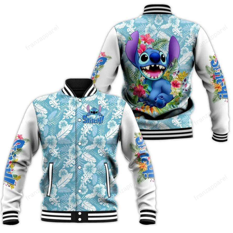 Stitch Baseball Jacket 09 Personalized 3d Baseball Jersey for Men Women