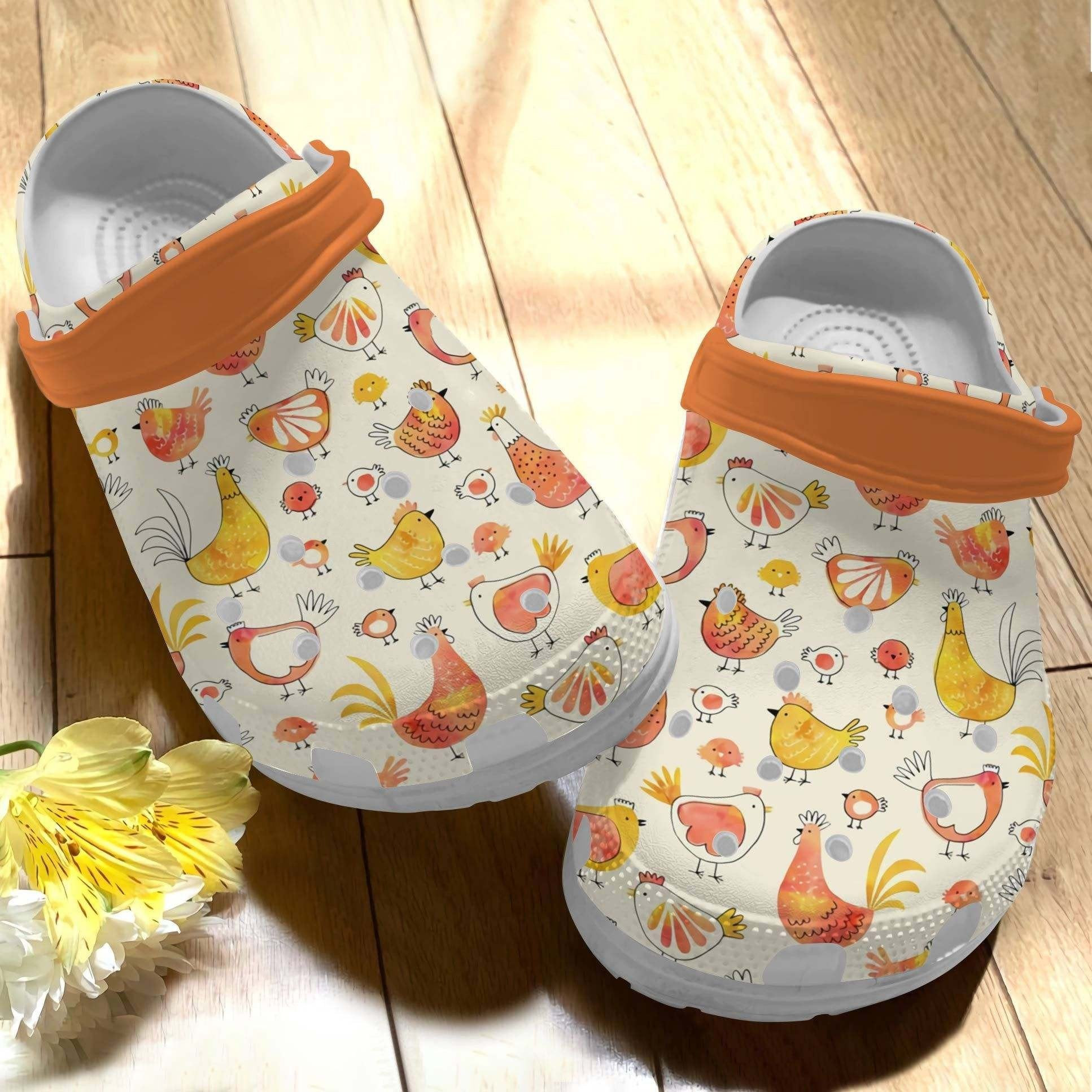 Strong Rooster Chickens Crocs Shoes Clogs Gifts For Men Women