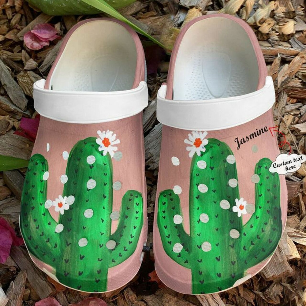 Succulent Personalized Lovely 102 Gift For Lover Rubber Crocs Clog Shoes Comfy Footwear