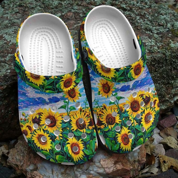 Sunflower A Beautiful Picture Crocs Classic Clogs Shoes