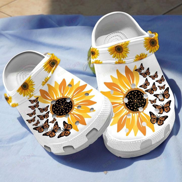 Sunflower Crocs Classic Clogs Shoes