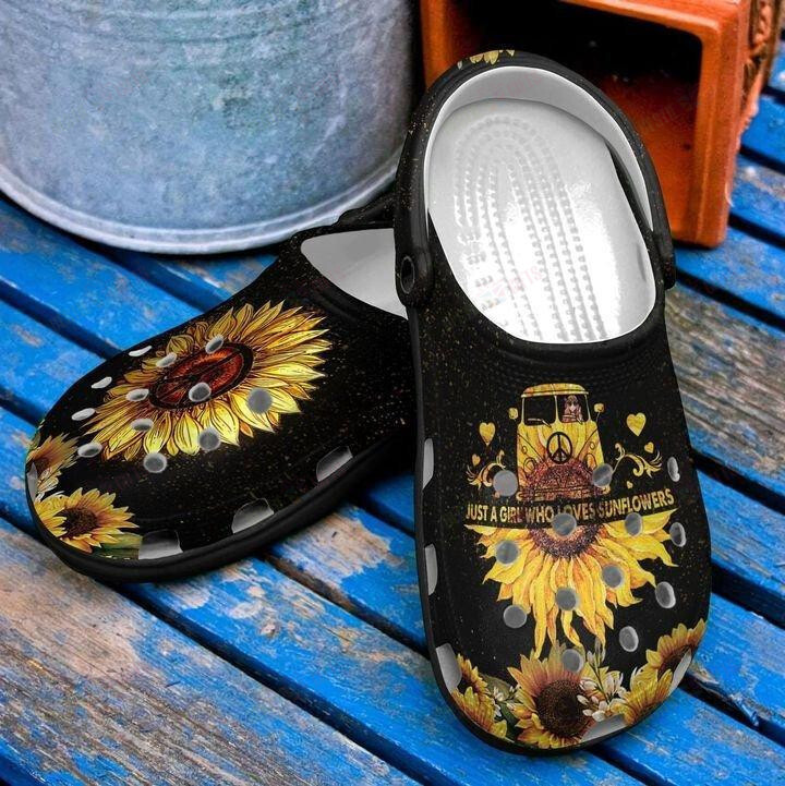 Sunflower Crocs Classic Clogs Shoes