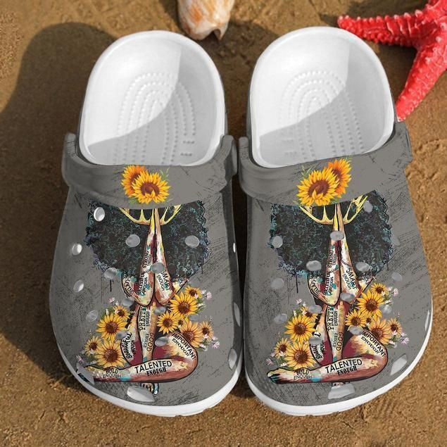 Sunflower Crowned Girl Crocs Yoga Girl Crocs Yoga Girl Clog Rubber Crocs Clog Shoes Comfy Footwear