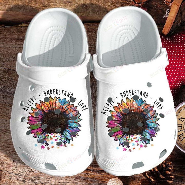 Sunflower Hippie Be Kind Crocs Classic Clogs Shoes
