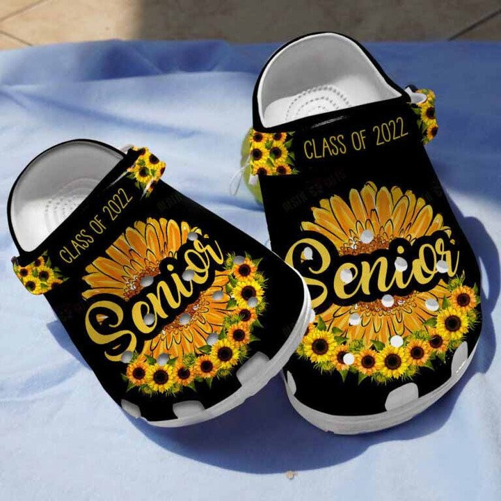 Sunflower Senior Class of Clogs Crocs Shoes
