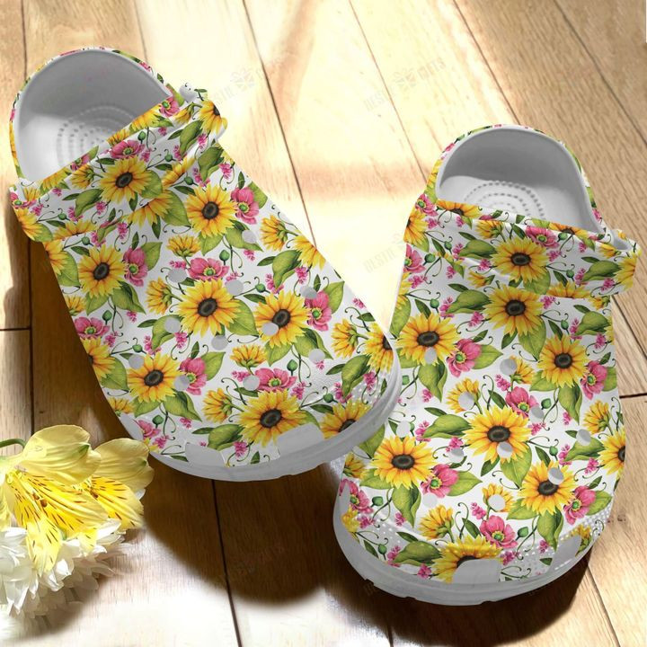 Sunflower Sunshine Crocs Classic Clogs Shoes