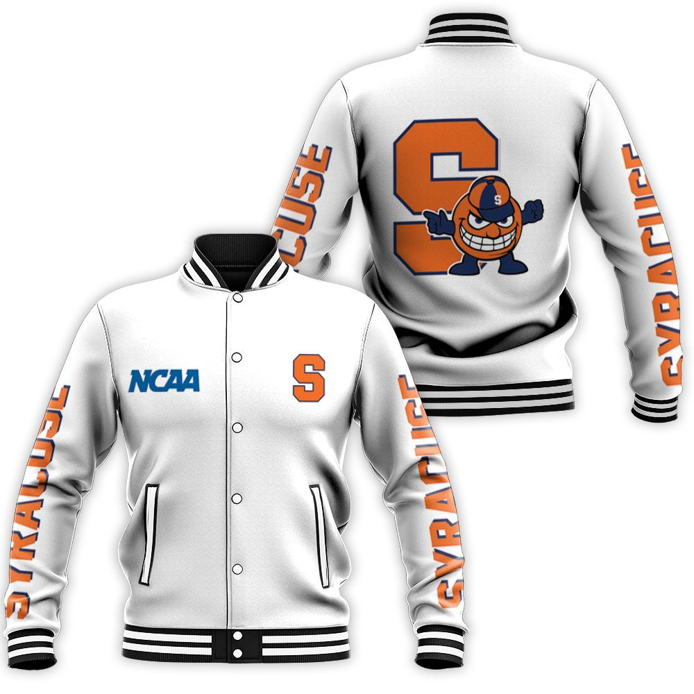 Syracuse Orange Ncaa Bomber Jacket 3d Baseball Jacket for Men Women