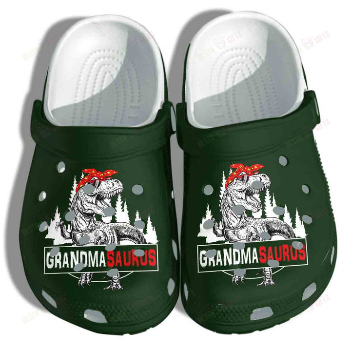 T-Rex Dinosaur Grandma Saurus Crocs Classic Clogs Shoes