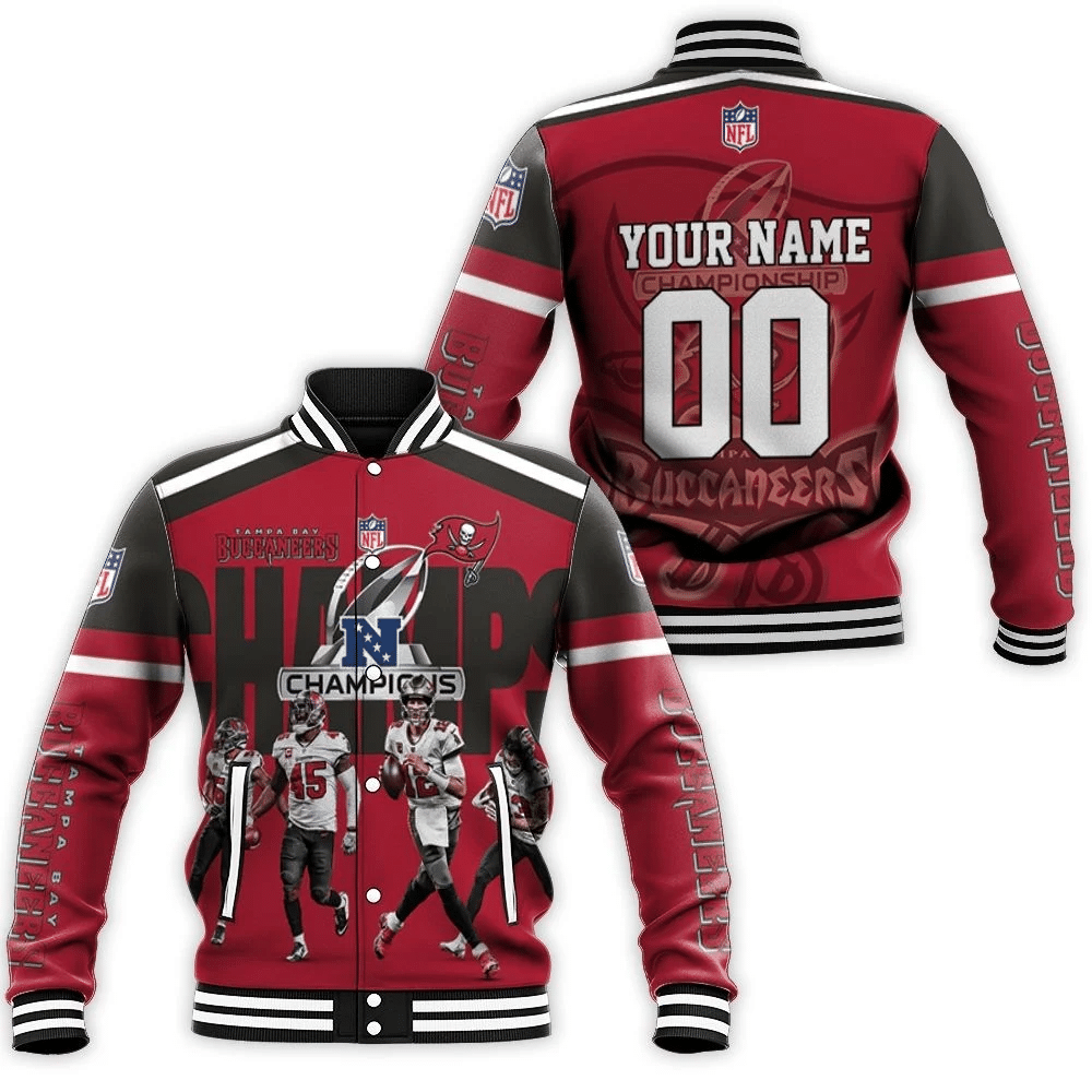 Tampa Bay Buccaneers Champions Personalized Baseball Jacket for Men Women