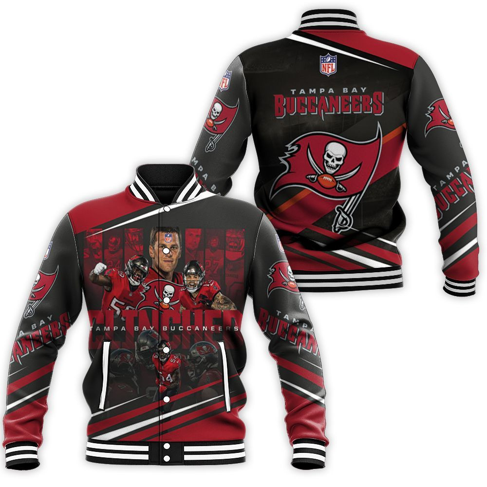 Tampa Bay Buccaneers Clinched Baseball Jacket for Men Women