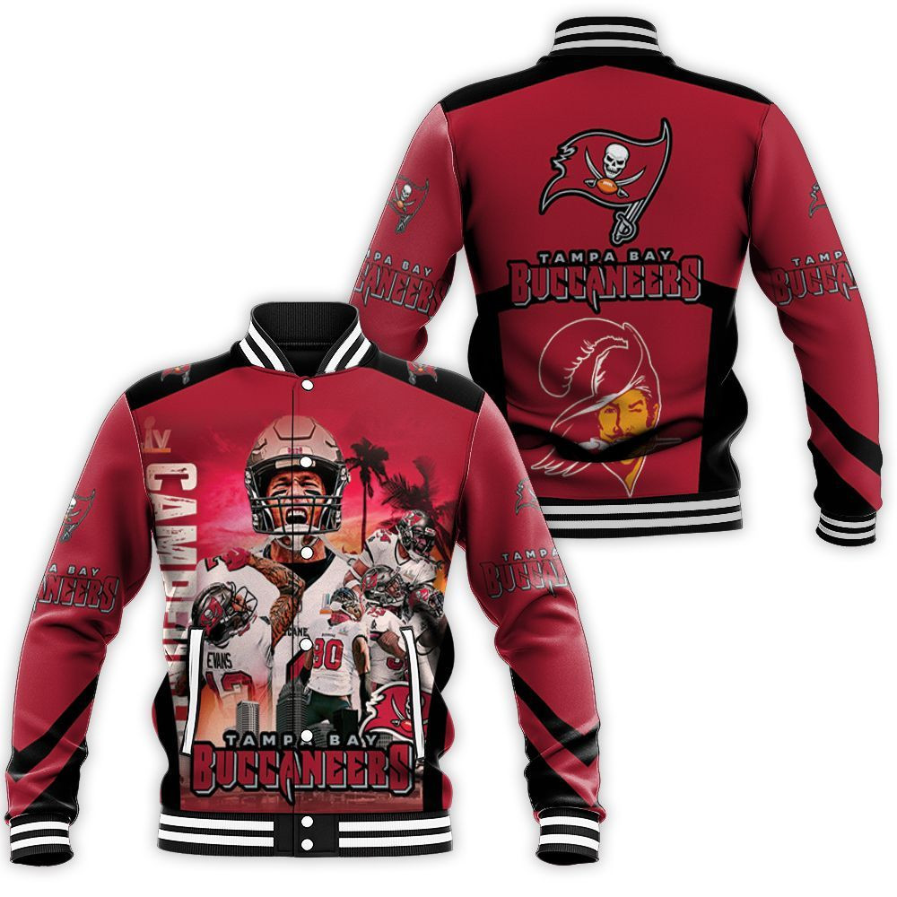 Tampa Bay Buccaneers Liv Champion Legend 3d Printed Baseball Jacket for Men Women