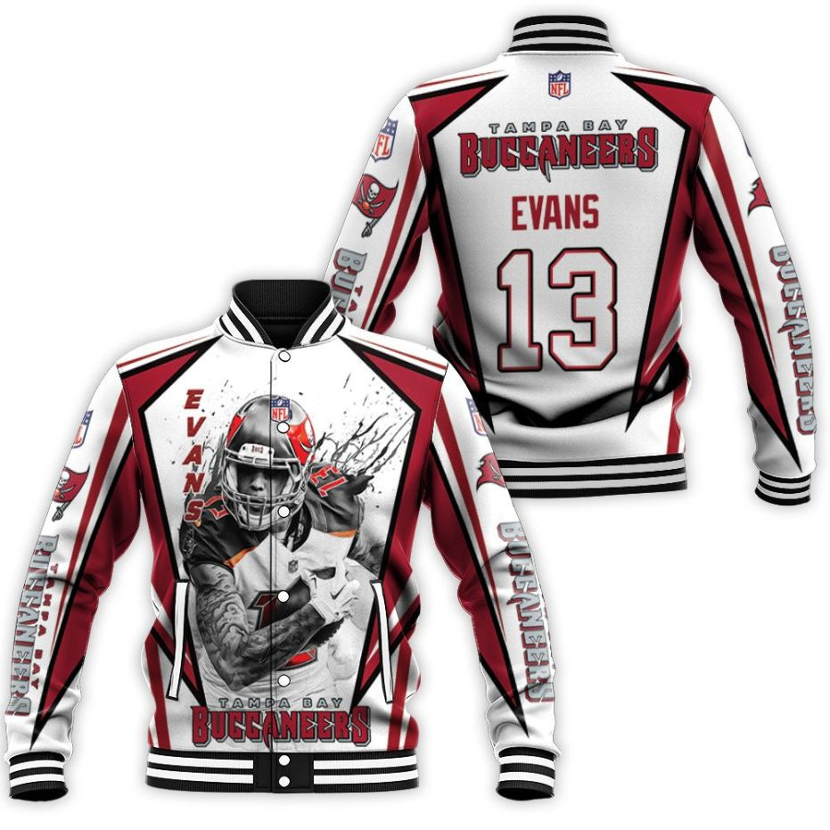 Tampa Bay Buccaneers Mike Evans 13 3d Baseball Jacket for Men Women