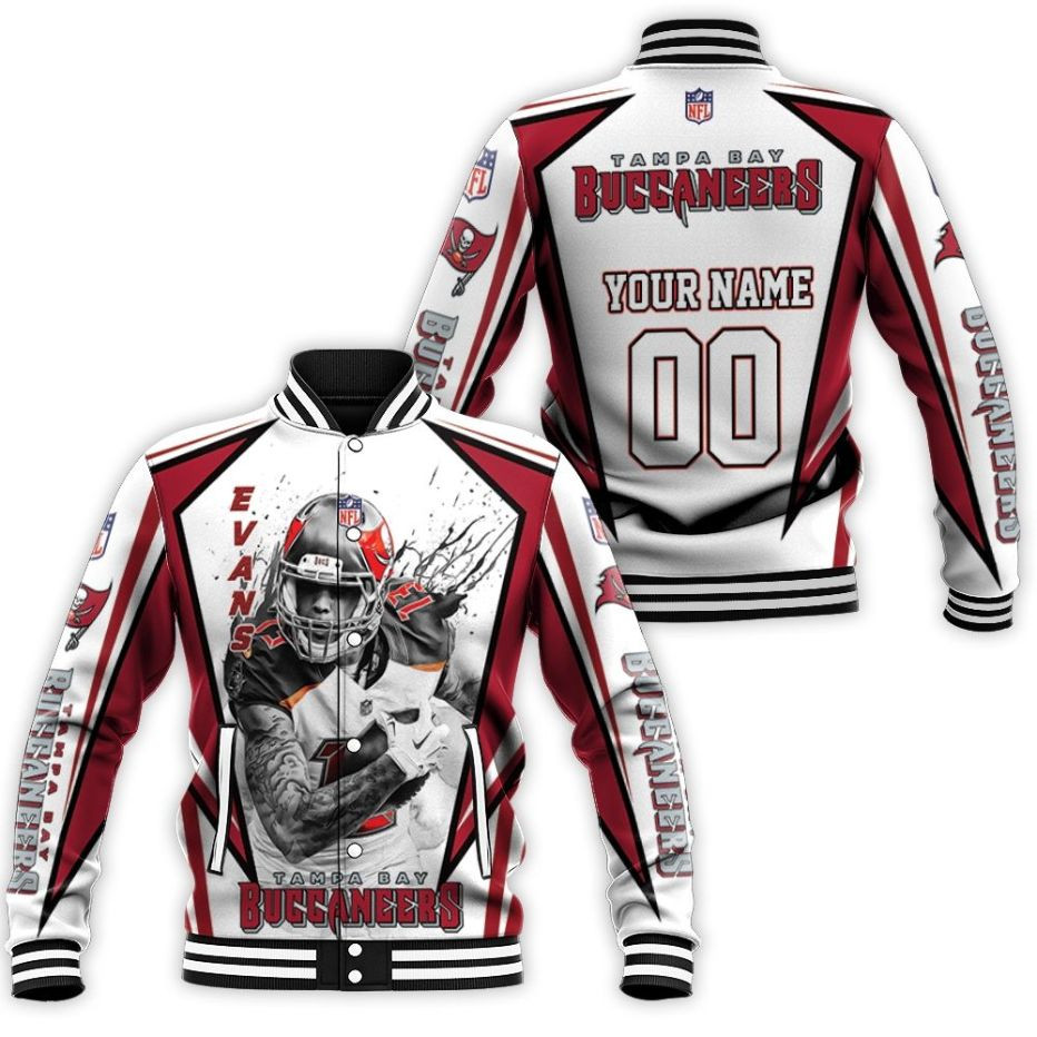 Tampa Bay Buccaneers Mike Evans 13 3d Personalized Baseball Jacket for Men Women