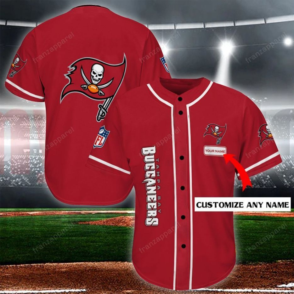 Tampa Bay Buccaneers Personalized 3d Baseball Jersey Shirt 110