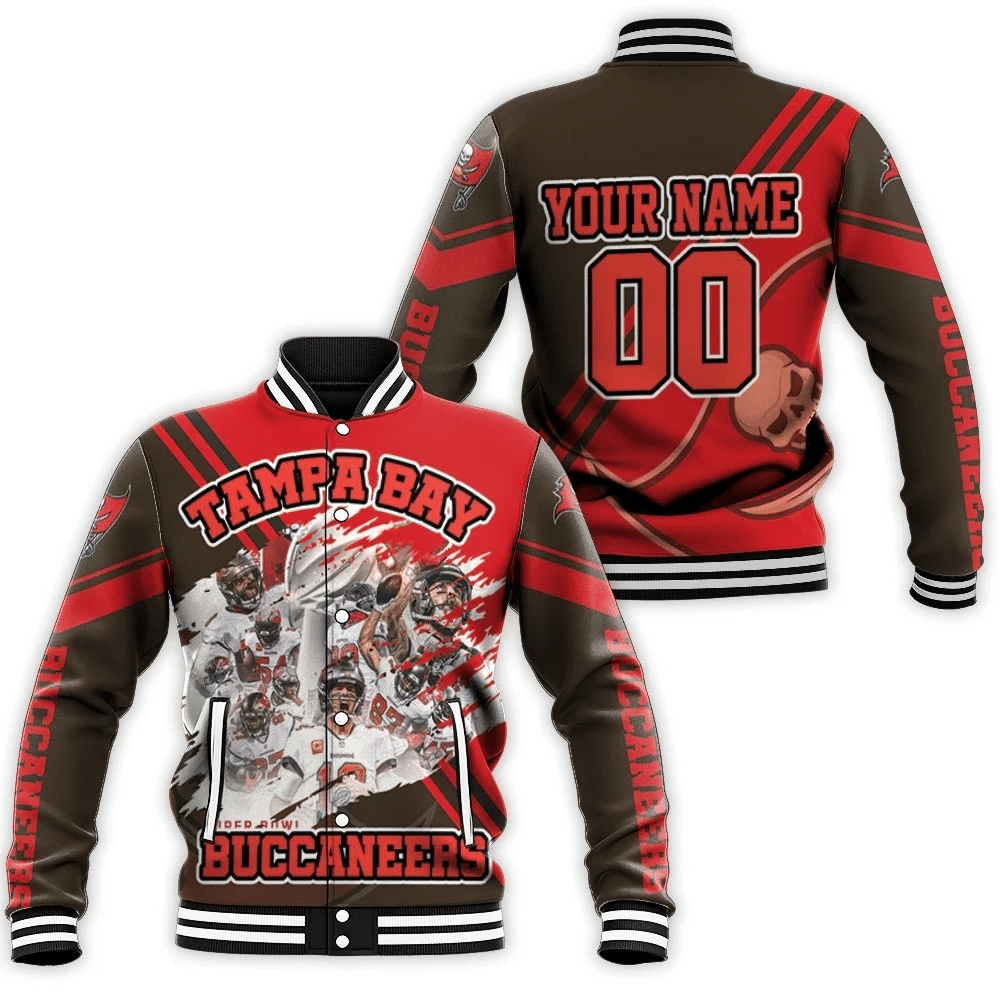 Tampa Bay Buccaneers Super Bowl Champions Personalized Baseball Jacket for Men Women