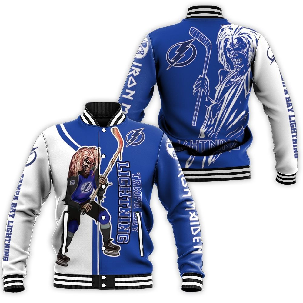 Tampa Bay Lightning And Zombie For Fans Baseball Jacket for Men Women