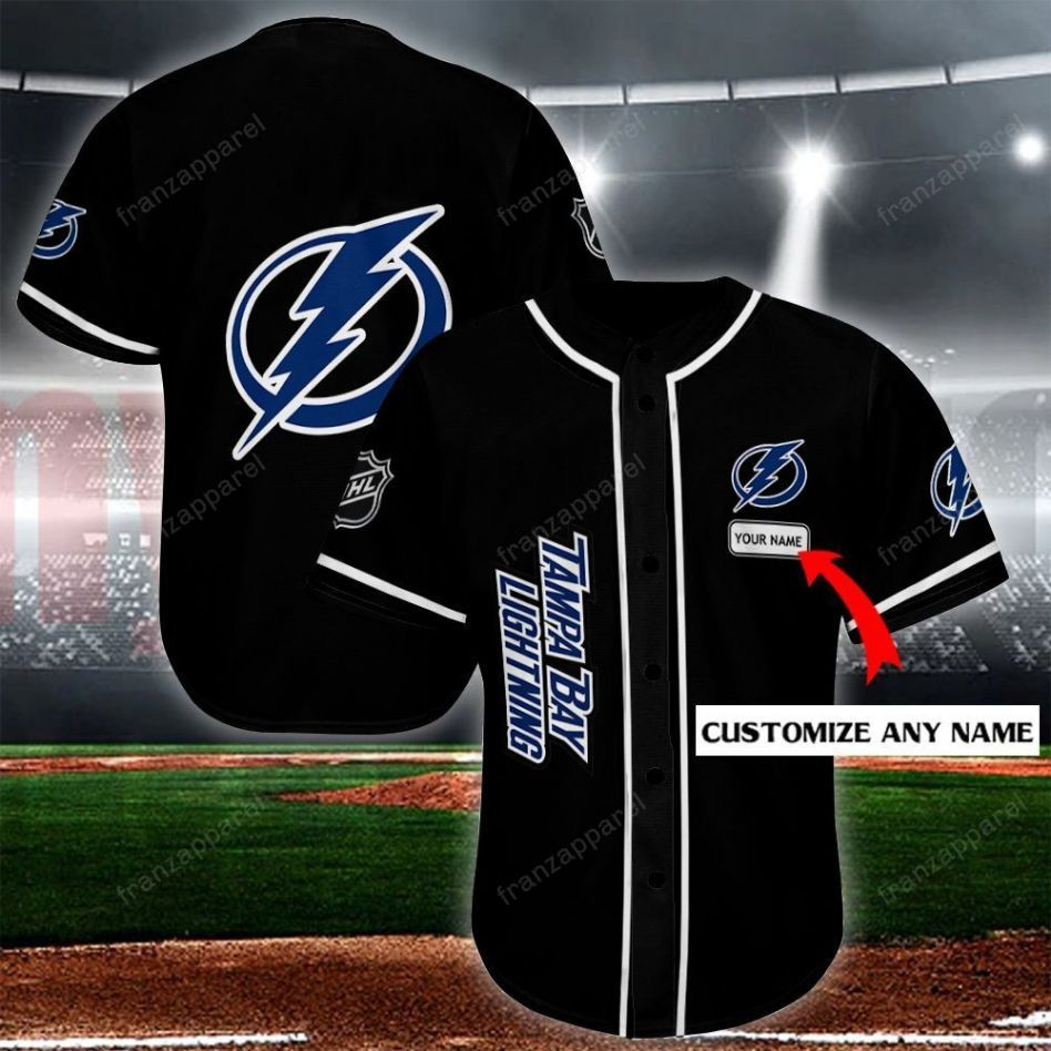 Tampa Bay Lightning Personalized Baseball Jersey Shirt 129