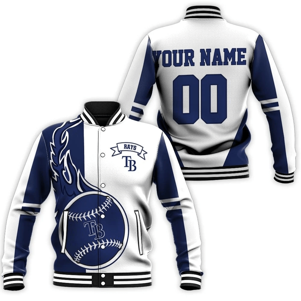 Tampa Bay Rays 3d Personalized Baseball Jacket for Men Women