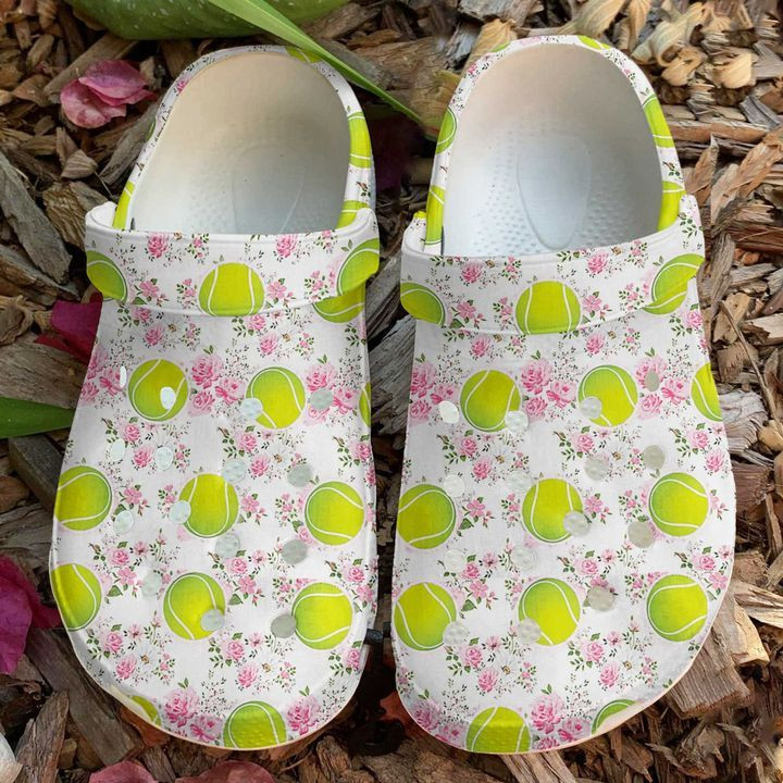Tennis Flower Crocs Crocband Clog Comfortable For Mens Womens Classic Clog Water Shoes