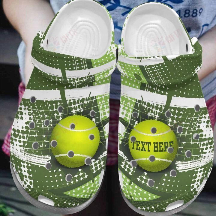 Tennis Personalized White Sole Tennis Lover Crocs Classic Clogs Shoes