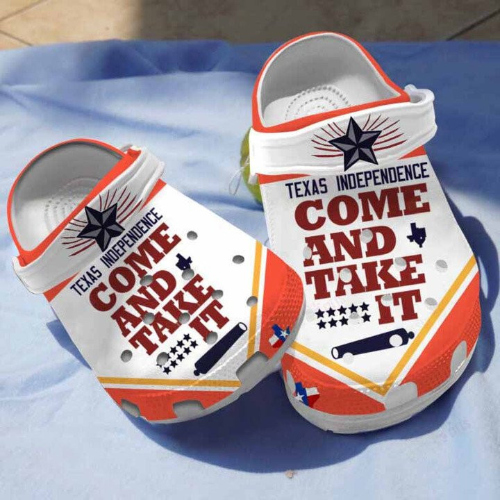 Texas Independence Come And Take It Clogs Crocs Shoes
