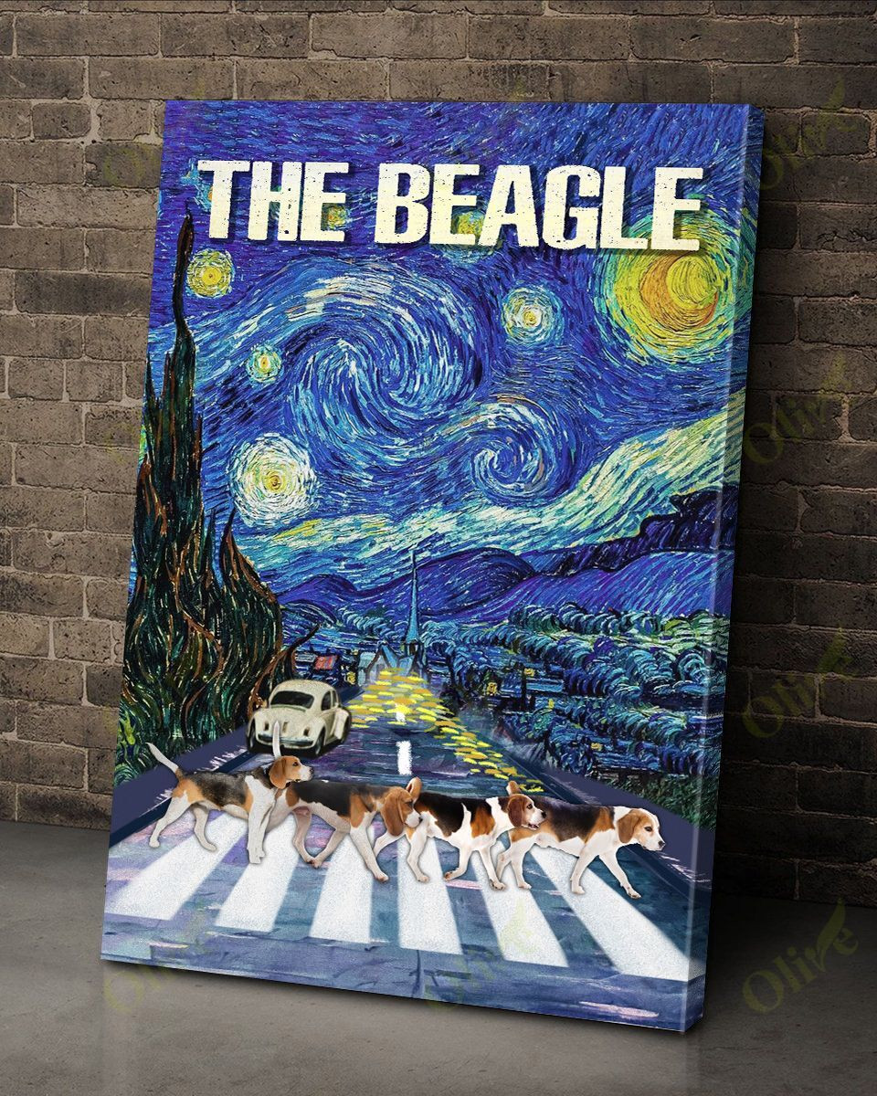 The Beagle On The Road Poster And Canvas Art Wall Decor