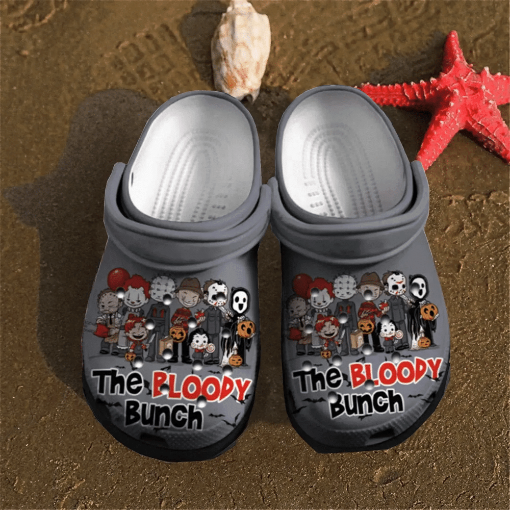 The Bloody Bunch Chibi For Lover Rubber Crocs Clog Shoes Comfy Footwear