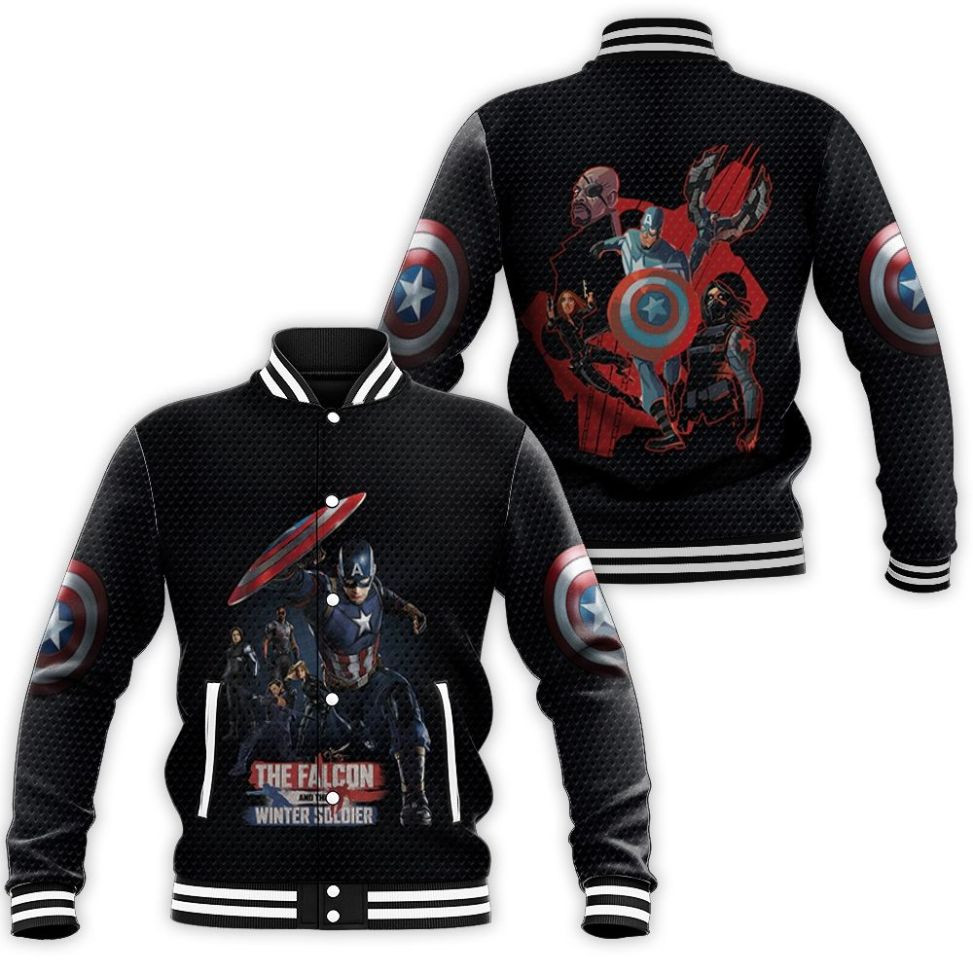 The Falcon And The Winter Soldier 3d Baseball Jacket for Men Women