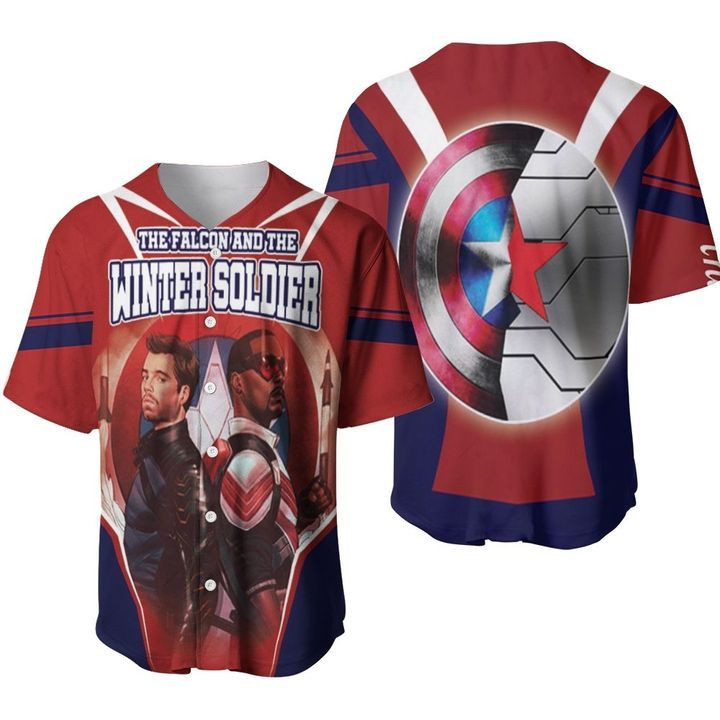 The Falcon And The Winter Soldier Marvel Movies 456 Gift For Lover Baseball Jersey, Unisex Jersey Shirt for Men Women