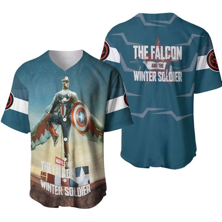 The Falcon And The Winter Soldier Real Power Marvel Movies 456 Gift For Lover Baseball Jersey, Unisex Jersey Shirt for Men Women