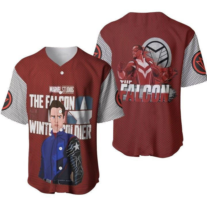 The Falcon And The Winter Soldier Superheroes Marvel Movies 678 Gift For Lover Baseball Jersey